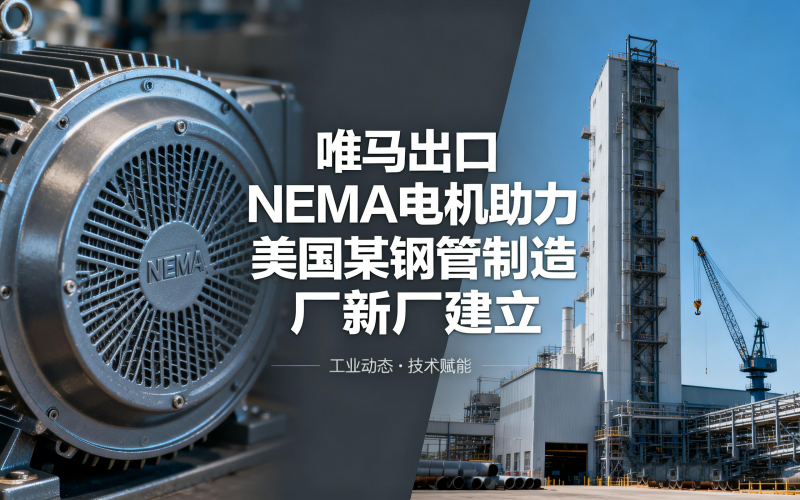唯馬出口NEMA電機助力美國某鋼管制造廠新廠建立