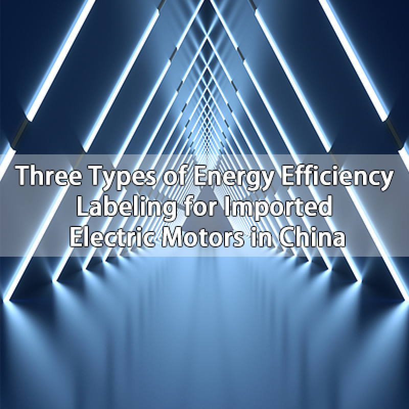 Three Types of Energy Efficiency Labeling for Imported Electric Motors in China