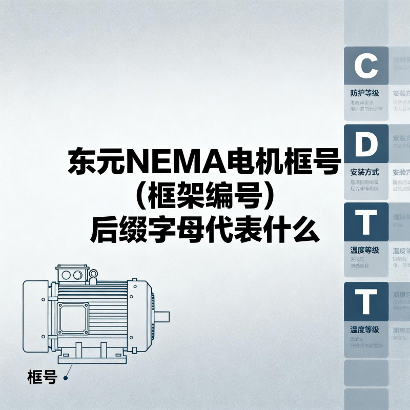 東元NEMA電機框號（框架編號）后綴字母代表什么
